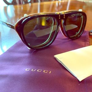 Gucci flip up sunglasses